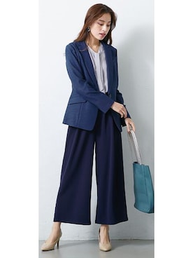 「スーツコーデ」｜nissen Ladies Modelsさん（レディース・167cm）の春コーディネート