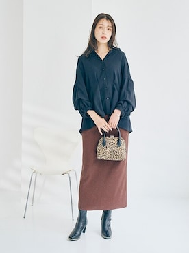 nissen Ladies Modelsさん（レディース・168cm）の冬コーディネート