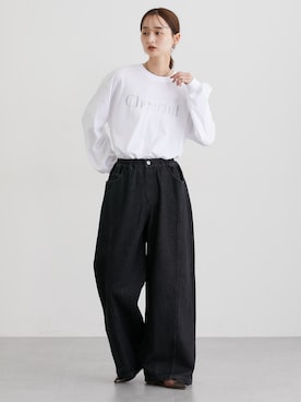 「nissen（ニッセン）のアイテム」を使った、nissen Ladies Modelsさん（レディース・169cm）の秋コーディネート