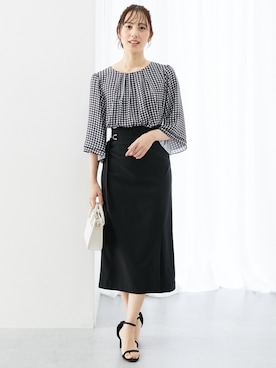 「nissen（ニッセン）のアイテム」を使った、nissen Ladies Modelsさん（レディース・165cm）の春コーディネート