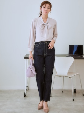 「しわになりにくい」｜nissen Ladies Modelsさん（レディース・166cm）の冬コーディネート