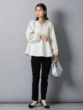 「首元ヌケ感」｜nissen Ladies Modelsさん（レディース・169cm）の秋コーディネート