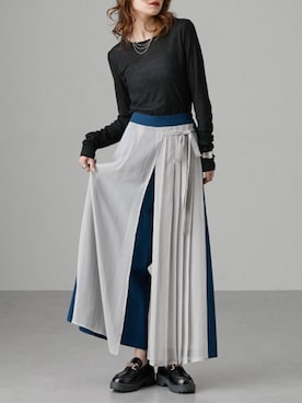 「Soiunique（スワユニーク）のアイテム（トップス）」を使った、nissen Ladies Modelsさん（レディース・154cm）の春コーディネート