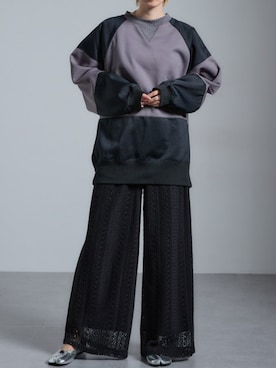 「nissen（ニッセン）のアイテム（Tシャツ/カットソー）」を使った、nissen Ladies Modelsさん（レディース・162cm）の秋コーディネート