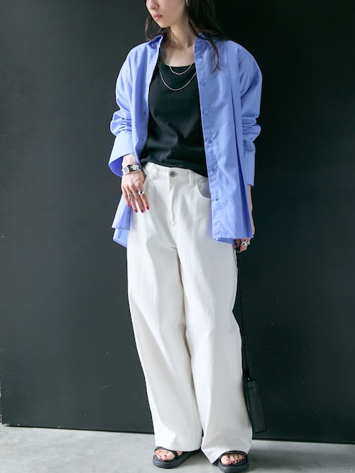 セール】綿100％ゆるシルエット超ワイドデニムパンツ ［Soiunique