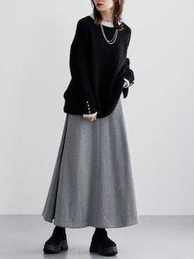 nissen Ladies Modelsさん（レディース・154cm）の冬コーディネート