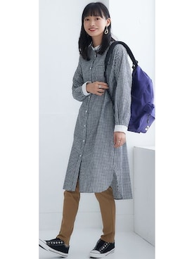 美品♡ブルックスブラザーズ マキシ丈 ティアード シャツ