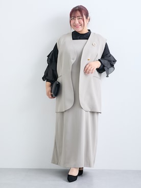 「Callarus（カラルス）のアイテム」を使った、nissen Ladies Modelsさん（レディース・155cm）の冬コーディネート