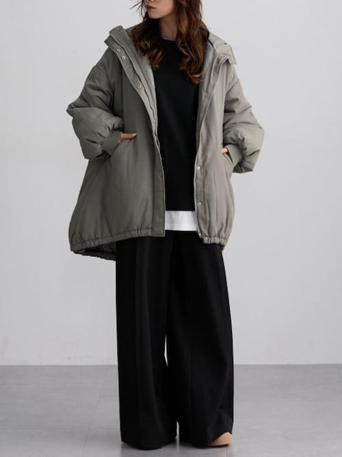 セール】モンスターパーカーミドル丈中わたコート ［Soiunique