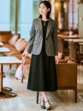 「アイテム（フォーマルスーツ/小物）」を使った、nissen Ladies Modelsさん（レディース・167cm）の夏コーディネート