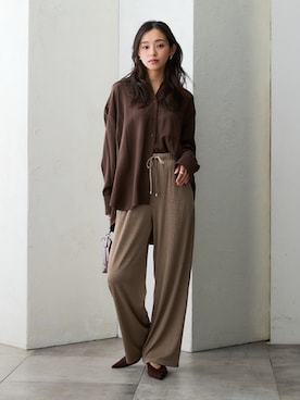 nissen Ladies Modelsさん（レディース・163cm）の秋コーディネート
