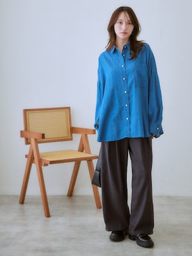 「首元ヌケ感」｜nissen Ladies Modelsさん（レディース・160cm）の秋コーディネート