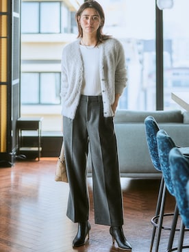 「首元ヌケ感」｜nissen Ladies Modelsさん（レディース・168cm）の秋コーディネート