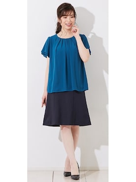 「スーツコーデ」｜nissen Ladies Modelsさん（レディース・160cm）の春コーディネート