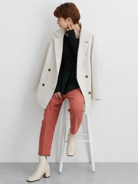 「首元ヌケ感」｜nissen Ladies Modelsさん（レディース・168cm）の秋コーディネート