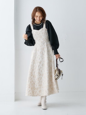 「ほっこり素材」｜nissen Ladies Modelsさん（レディース・167cm）の秋コーディネート