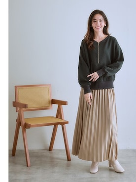 「nissen（ニッセン）のアイテム」を使った、nissen Ladies Modelsさん（レディース・165cm）の秋コーディネート