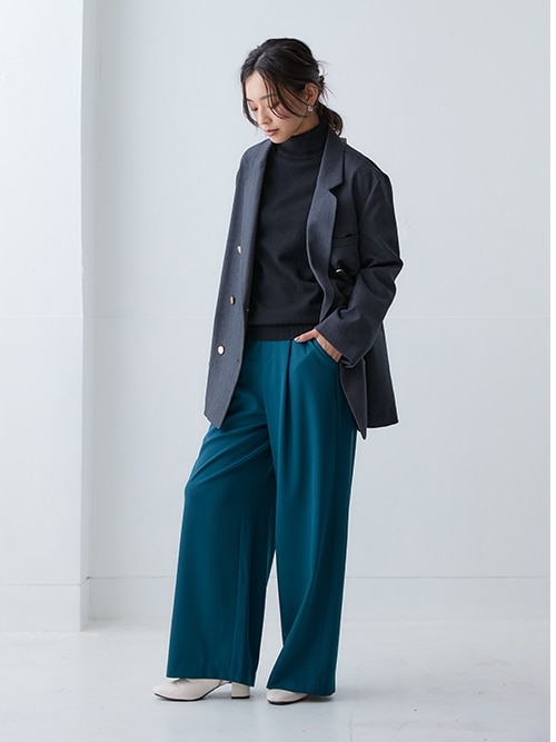 セール】洗えるタートルネックニット(毛玉になりにくい・ふんわり