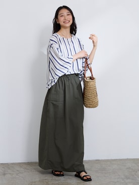「nissen（ニッセン）のアイテム」を使った、nissen Ladies Modelsさん（レディース・166cm）の夏コーディネート