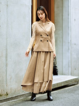 nissen Ladies Modelsさん（レディース・167cm）の冬コーディネート