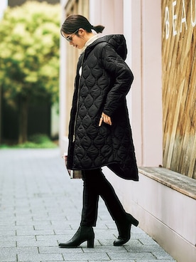 「nissen（ニッセン）のアイテム（モッズコート）」を使った、nissen Ladies Modelsさん（レディース・167cm）の秋コーディネート