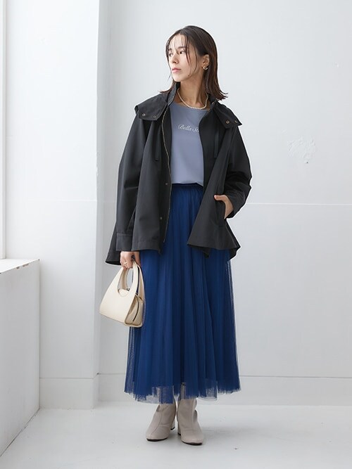 新品未使用 フレアマウンテンパーカー ニッセン マウンテンパーカー ウインドブレーカー 「はっ水」フレア