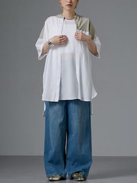 「レギュラー」｜「アイテム（パンツ）」を使った、nissen Ladies Modelsさん（レディース・162cm）の夏コーディネート