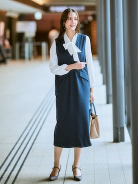 「nissen（ニッセン）のアイテム」を使った、nissen Ladies Modelsさん（レディース・169cm）の秋コーディネート