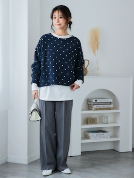 「nissen（ニッセン）のアイテム」を使った、nissen Ladies Modelsさん（レディース・160cm）の秋コーディネート