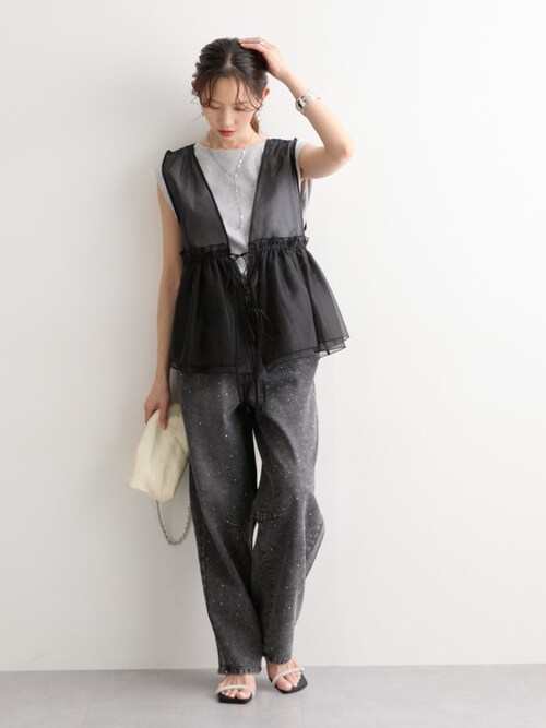 オーガンジーシアーベスト（ベスト）｜nissen（ニッセン）の