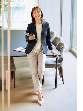 「首元ヌケ感」｜nissen Ladies Modelsさん（レディース・167cm）の冬コーディネート