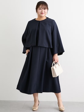 「アイテム（フォーマルスーツ/小物）」を使った、nissen Ladies Modelsさん（レディース・160cm）の冬コーディネート