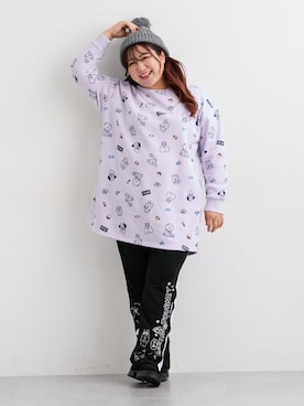 「アイテム（チュニック）」を使った、nissen Ladies Modelsさん（レディース・158cm）の秋コーディネート