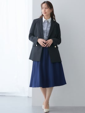 「アイテム（フォーマルスーツ/小物）」を使った、nissen Ladies Modelsさん（レディース・165cm）の秋コーディネート