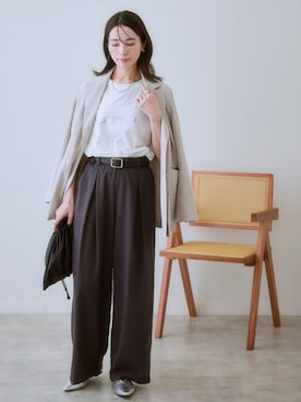 「nissen（ニッセン）のアイテム」を使った、nissen Ladies Modelsさん（レディース・160cm）の秋コーディネート