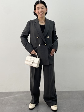 「アイテム（フォーマルスーツ/小物）」を使った、nissen Ladies Modelsさん（レディース・152cm）の秋コーディネート
