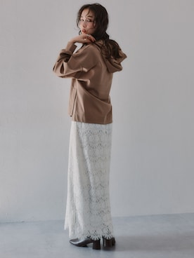 「nissen（ニッセン）のアイテム」を使った、nissen Ladies Modelsさん（レディース・166cm）の秋コーディネート