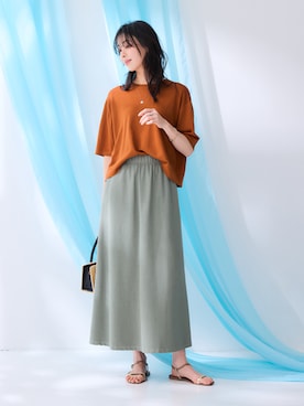 「nissen（ニッセン）のアイテム」を使った、nissen Ladies Modelsさん（レディース・165cm）の夏コーディネート