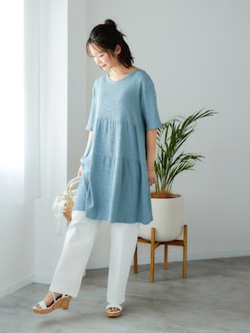 「pattok」｜nissen Ladies Modelsさん（レディース・164cm）の夏コーディネート
