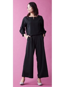 「スーツコーデ」｜nissen Ladies Modelsさん（レディース・168cm）の冬コーディネート