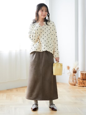 「nissen（ニッセン）のアイテム」を使った、nissen Ladies Modelsさん（レディース・160cm）の秋コーディネート