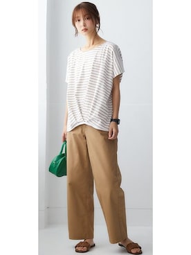 「綿100%」｜nissen Ladies Modelsさん（レディース・162cm）の春コーディネート