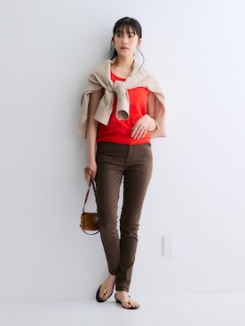 「nissen（ニッセン）のアイテム」を使った、nissen Ladies Modelsさん（レディース・166cm）の春コーディネート