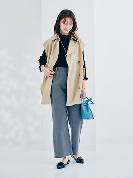 「nissen（ニッセン）のアイテム」を使った、nissen Ladies Modelsさん（レディース・170cm）の秋コーディネート