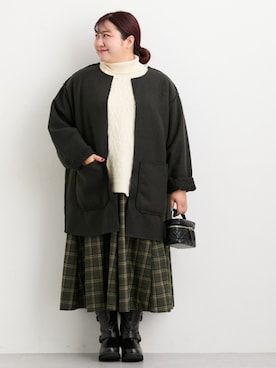 「nissen（ニッセン）のアイテム」を使った、nissen Ladies Modelsさん（レディース・158cm）の秋コーディネート