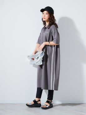 サイドラインポロワンピース＜大きいサイズ有＞ 通販【ニッセン】
