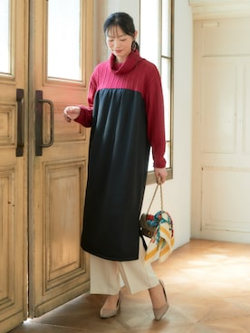 「nissen（ニッセン）のアイテム」を使った、nissen Ladies Modelsさん（レディース・164cm）の秋コーディネート