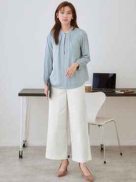 「しわになりにくい」｜nissen Ladies Modelsさん（レディース・166cm）の冬コーディネート