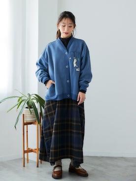 「nissen（ニッセン）のアイテム」を使った、nissen Ladies Modelsさん（レディース・160cm）の秋コーディネート