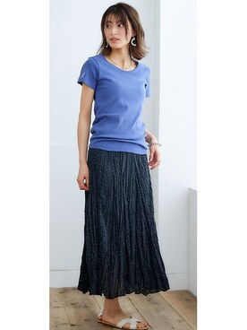 綿混クリンクルマキシスカート 通販【ニッセン】